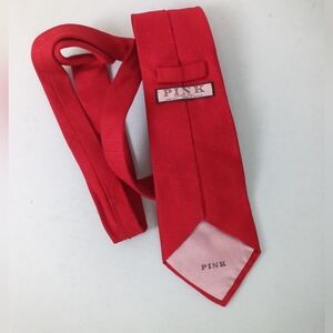 Thomas Pink PINK Silk Men's Tie Red Blue Micro-dots Handmade In Paris